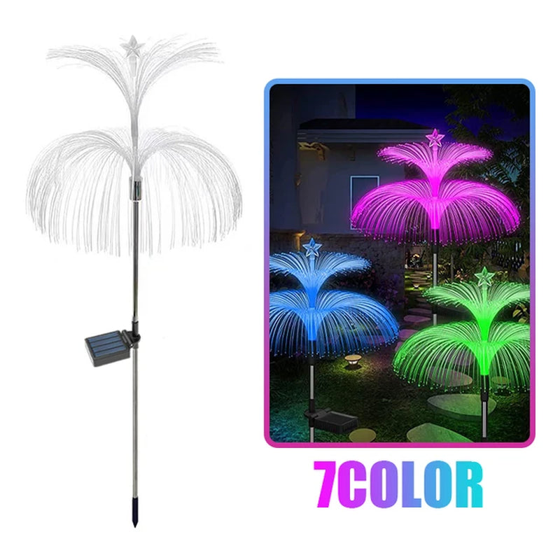 Solar Pathway Lights Outdoor Garden Jellyfish Decor Lawn Lights Solar Power Waterproof Yard Walkway Patio Decor Flowers Lamp