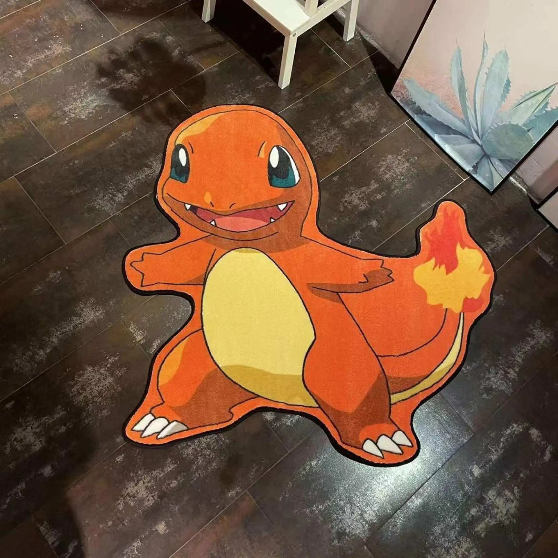 Cartoon Anime Pokemon Rug Carpet 3D Irregular Gengar Charizard Snorlax Eevee Lounge Rug Chair Bedroom Decor Floor Mat in 2024