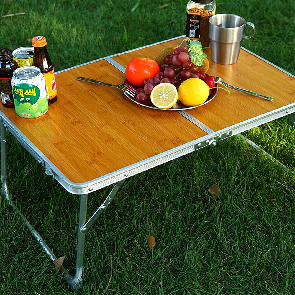 Camping Folding Table Lightweight Portable Aluminum Desk with Carry Bag Outdoor Travelling Beach Picnic Fishing Garden