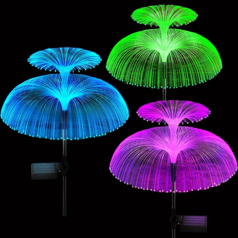 Solar Pathway Lights Outdoor Garden Jellyfish Decor Lawn Lights Solar Power Waterproof Yard Walkway Patio Decor Flowers Lamp