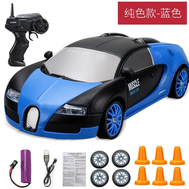 2.4G High Speed Drift Rc Car 4WD Toy Remote Control AE86 Model GTR Vehicle Car RC Racing Cars Toy for Children Christmas Gifts