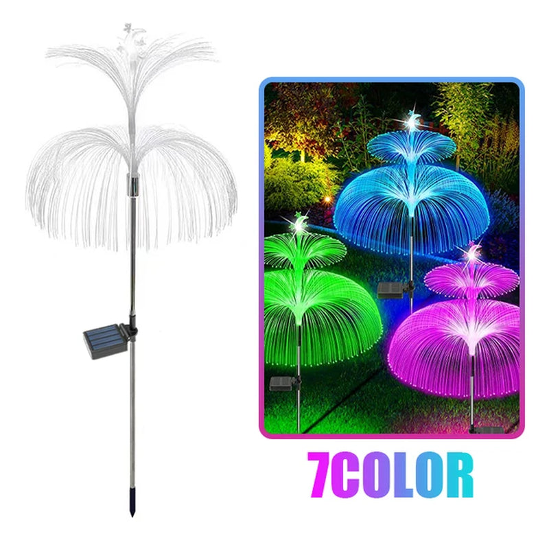 Solar Pathway Lights Outdoor Garden Jellyfish Decor Lawn Lights Solar Power Waterproof Yard Walkway Patio Decor Flowers Lamp