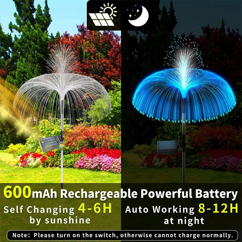 Solar Pathway Lights Outdoor Garden Jellyfish Decor Lawn Lights Solar Power Waterproof Yard Walkway Patio Decor Flowers Lamp