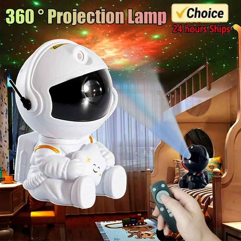 Galaxy Star Astronaut Projector LED Night Light Starry Sky Porjectors Lamp Decoration Bedroom Room Decorative for Children Gifts