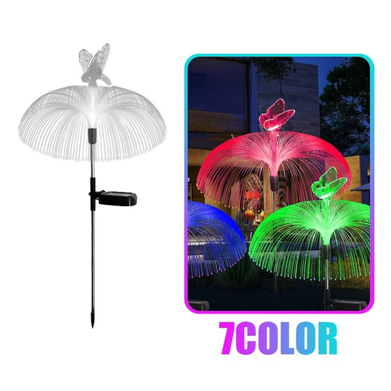 Solar Pathway Lights Outdoor Garden Jellyfish Decor Lawn Lights Solar Power Waterproof Yard Walkway Patio Decor Flowers Lamp