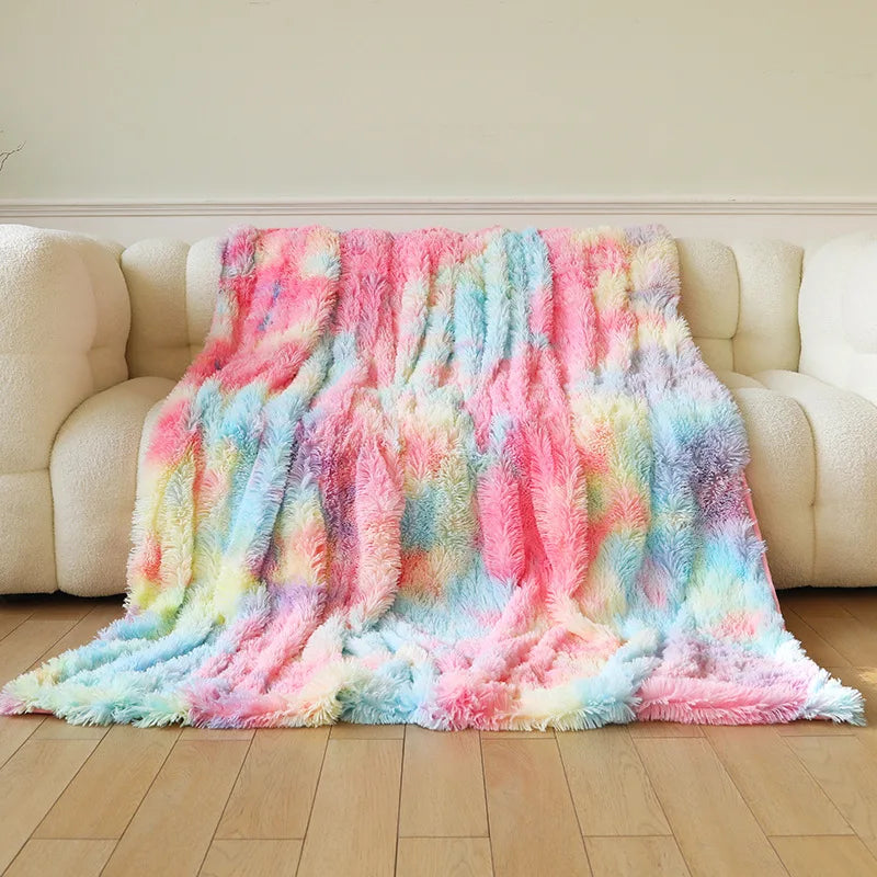 Soft Long Faux Sofa Blanket