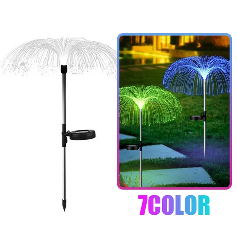 Solar Pathway Lights Outdoor Garden Jellyfish Decor Lawn Lights Solar Power Waterproof Yard Walkway Patio Decor Flowers Lamp