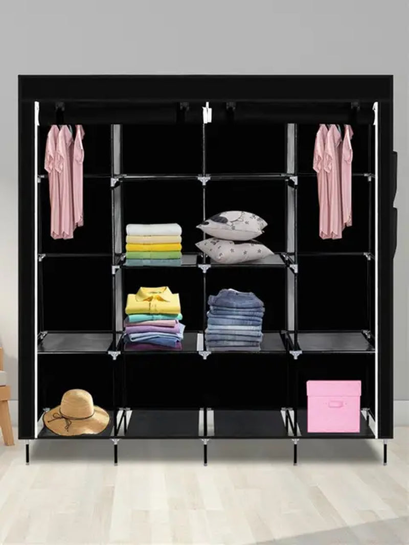 Wardrobe Storage Closet Clothes Portable Wardrobe No-Woven Fabric Organizer Bedroom Dormitory Storage Cabinet Home Furniture