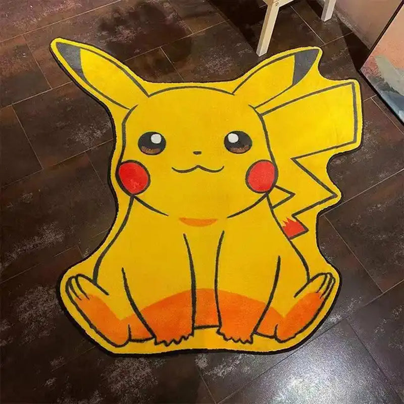 Cartoon Anime Pokemon Rug Carpet 3D Irregular Gengar Charizard Snorlax Eevee Lounge Rug Chair Bedroom Decor Floor Mat in 2024