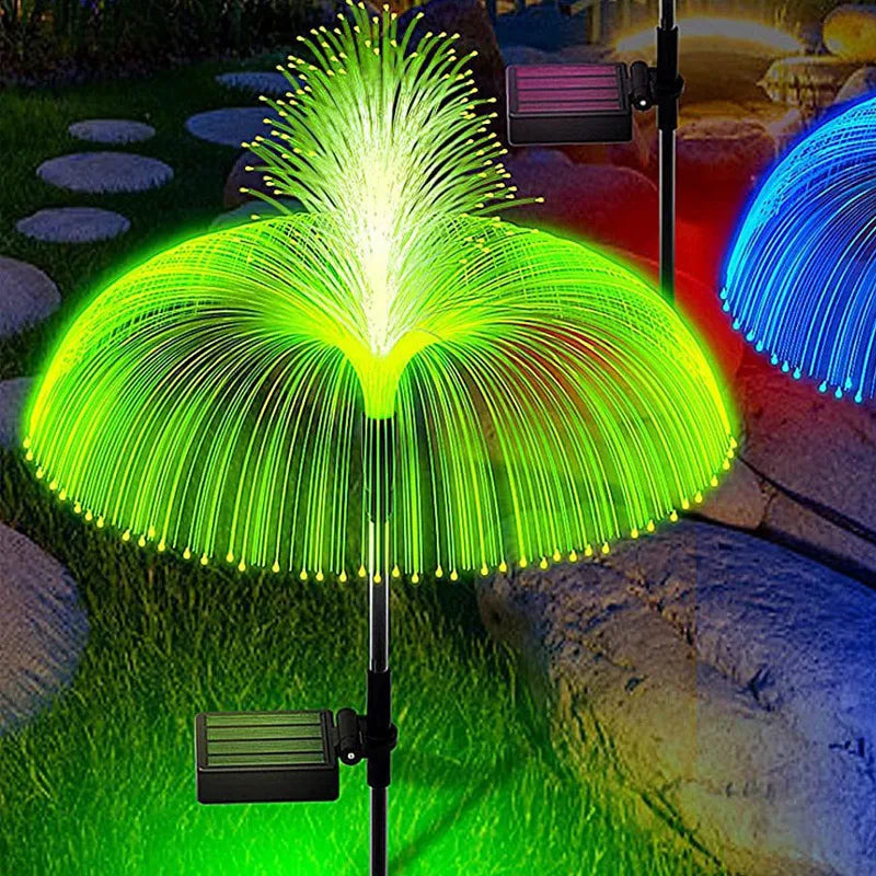 Solar Pathway Lights Outdoor Garden Jellyfish Decor Lawn Lights Solar Power Waterproof Yard Walkway Patio Decor Flowers Lamp